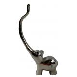 Silver-Plated Elephant Ring Holder