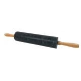 Green Marble Rolling Pin with Wood Handles