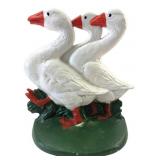 CN Cast Iron Triple Goose Door Stop