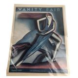 Vanity Fair January 1929 Art Deco Magazine Cover P