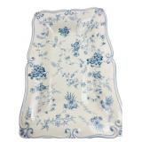 Coastline Imports Blue Toile Porcelain Tray