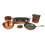 Philippe La France & Mixed Copper Cookware Lot