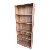 Tall Wood Grain Laminate Bookcase