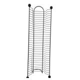 Black Metal Wire CD Storage Tower 27" H