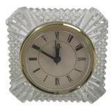 Glass Desk Clock with Quartz Movement