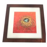 Kim Rhoney Signed Bird Nest Print 1/250
