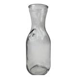 Clear Glass Carafe with Embossed Since 1852 Mark