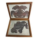 P. Argaez P. Framed Mesoamerican Style Prints