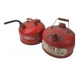 John Deere & B*K 2.5 Gallon Metal Gas Cans