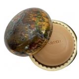 Avon World Map Tin with Soap & Puffs