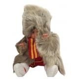 Inuit Style Souvenir Doll in Faux Fur Parka
