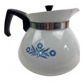 Corning Ware Blue Cornflower 6 Cup Teapot P-104