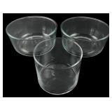 Anchor Hocking Clear Glass Bowls Set of 3