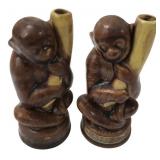 Mobana Creme de Banana Ceramic Monkey Bottles