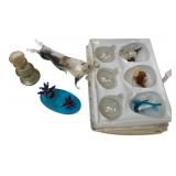 Bols Miniature Bottle & Assorted Art Glass Lot