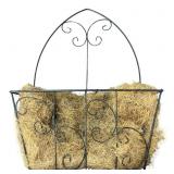 Wall-Mounted Metal Garden Basket with Liner, 20"
