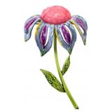 MCM ART Gold-Tone Enamel Floral Brooch