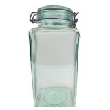 SVE Italy Hermetic Aqua Glass Storage Jar