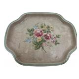 Avon Made in England Floral Tin Tray