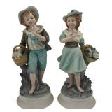 Ethan Allen Pair of Porcelain Figurines