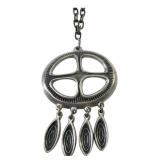 R. Landerholm Sweden Modernist Pewter Pendant Neck