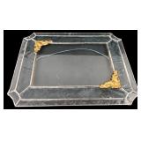 Leaded Patterned Glass Picture Frame