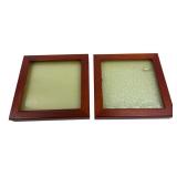 Pair of 9x9 Wooden Display Cases
