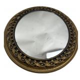 Ornate Gold Painted Oval Wall Mirror