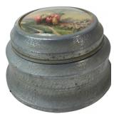 Vintage Metal Powder and Music Box