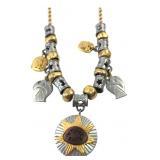 Liz Claiborne LCI Charm Necklace with Terre Earth