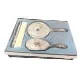 Silver-Plated 3-Piece Dresser Set