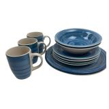 Philippe Richard Swirl Blue Dinnerware Set