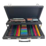 Mixed Media Art Supply Set in Wooden Case