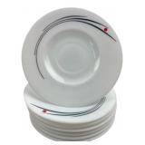 Set of 8 Harmonia Porcelain Saucers