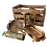 Mixed Lot: Quick Aid Extinguisher, Copper Warmer