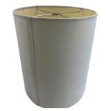 Off-White Fabric Drum Lampshade 10x12H