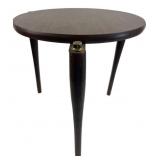 Mid-Century Style Round Wood Side Table