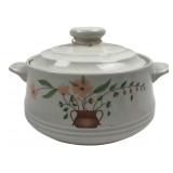 Countryside Stoneware Collection Floral Casserole