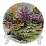 Bareuther Currier & Ives Spring Plate
