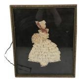 Victorian Style Fabric and Lace Lady Wall Art