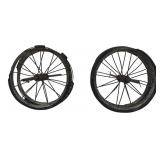 Pair of Vintage Toy Wagon Wheels, 13 in. Long
