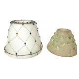 Pair of Decorative Glass Lamp Shades