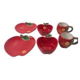 Better Homes & Gardens Ceramic Apple Dish Set