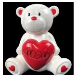 F.A.B. Starpoint Ceramic XOXO Heart Bear Bank