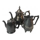 Silver-Plated Three-Piece Tea Service