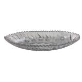 Crystal Cut Glass Oval Serving Dish