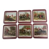 Pimpernel English Fox Hunting Coasters, Set of 6
