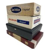 Mixed Lot of Four Assorted Cigar Boxes