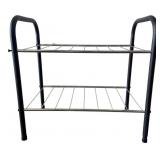 Two-Tier Metal Utility Shoe Rack