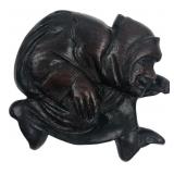 Cathedral Carved Wood Hooded Figure Wall Plaque